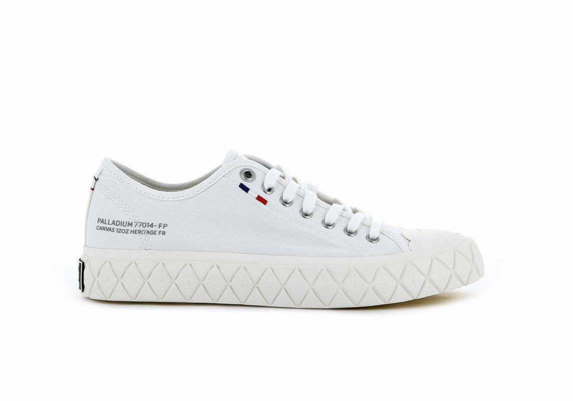 Palladium Palla Ace Canvas Mens Low Top Sneakers White Australia [CSBXDM-260]